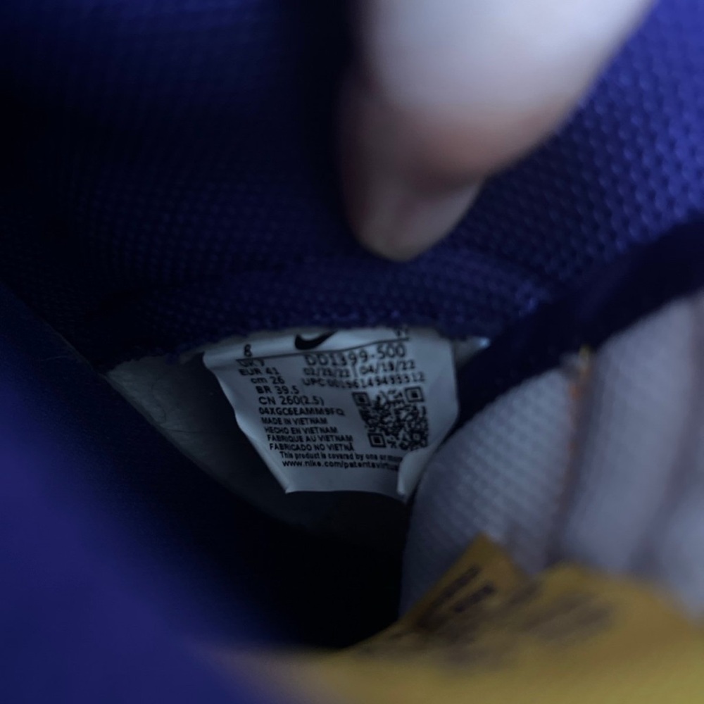 Nike High Dunk Lakers Mens 8 - Picture 6 of 8